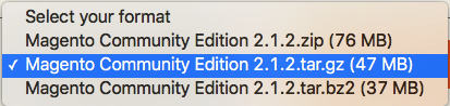 Select the option ending in .tar.gz