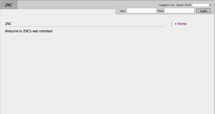 ZNCs Web Admin